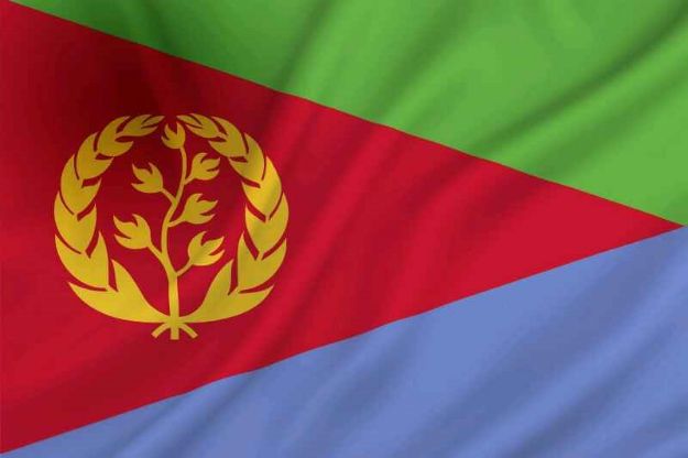 Vlag Eritrea (digitale druk)  - 100x150cm